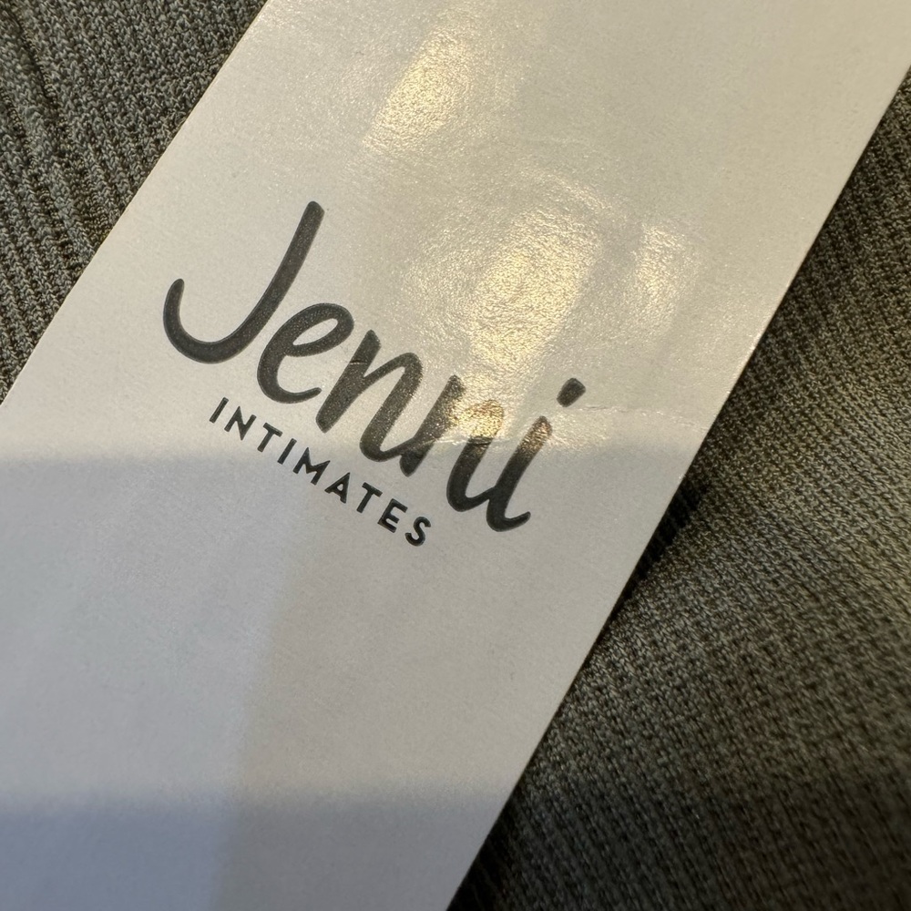 JENI Longline Bralette Bra NWT Medium Moss Green, Removable pads. NEW - Picture 4 of 7